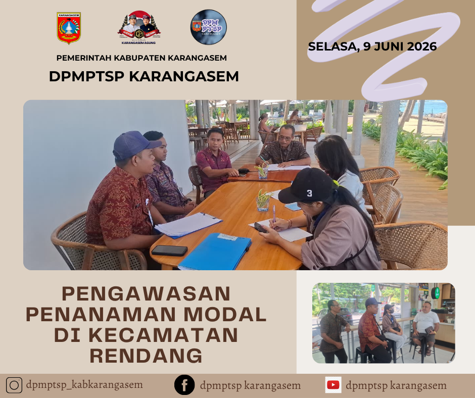 PENGAWASAN PENANAMAN MODAL DI KECAMATAN MANGGIS
